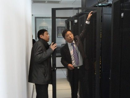 Customer engages in product demonstration at CPI's new office in Shanghai