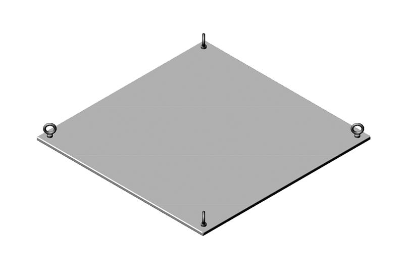 Solid Metal Top Panel Assembly for RMR Modular Enclosure - Image 0