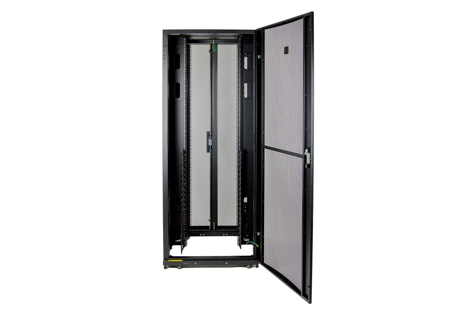 EF-Series EuroFrame™ Gen 2 Cabinet, Black, Rear Door Open