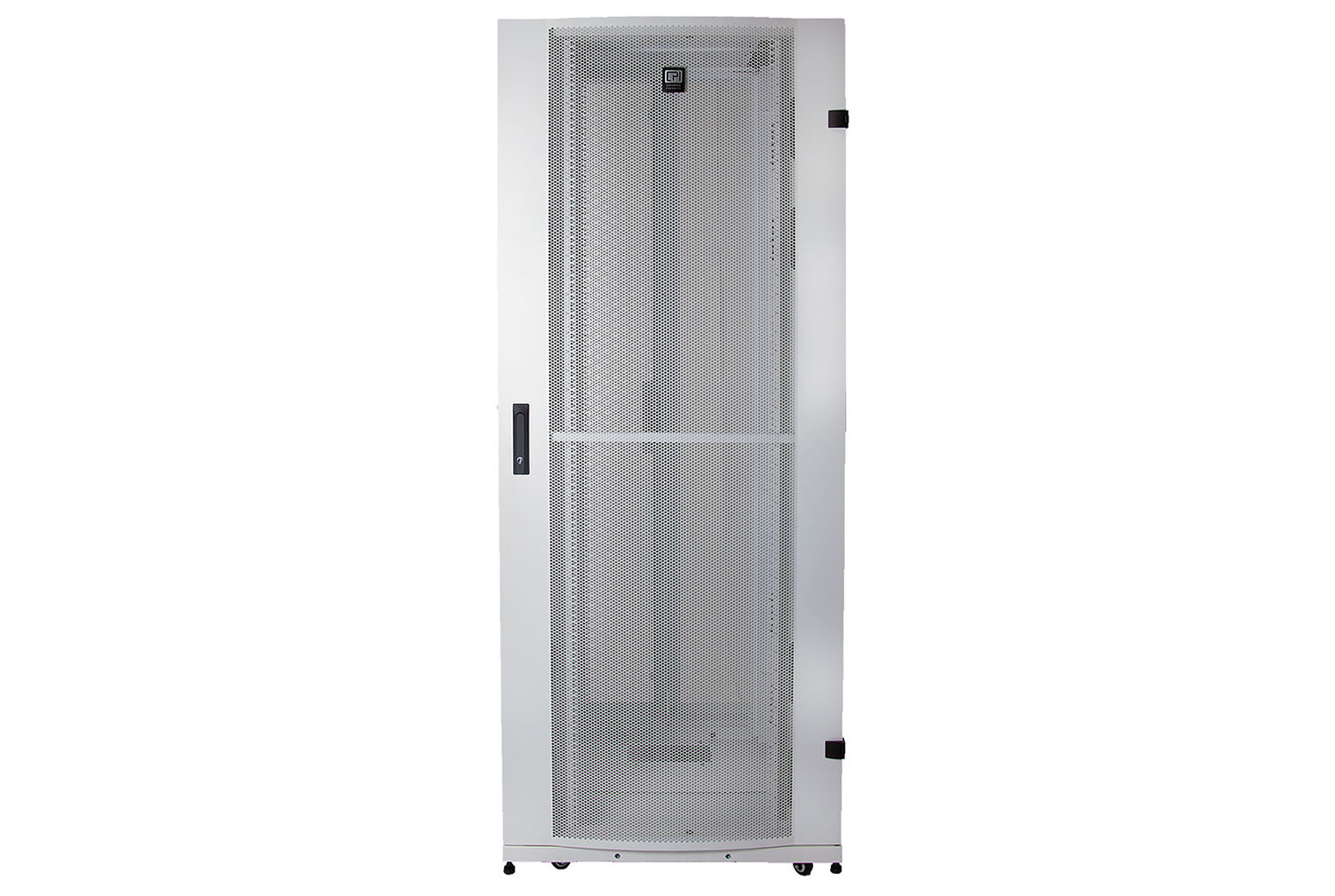 EF-Series EuroFrame™ Gen 2 Cabinet, Glacier White, Front View, Perforated Front Door