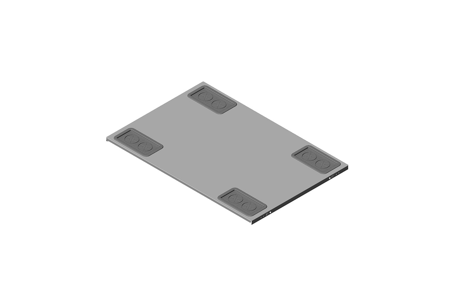 Top Panel with Grommets for ZetaFrame Cabinet