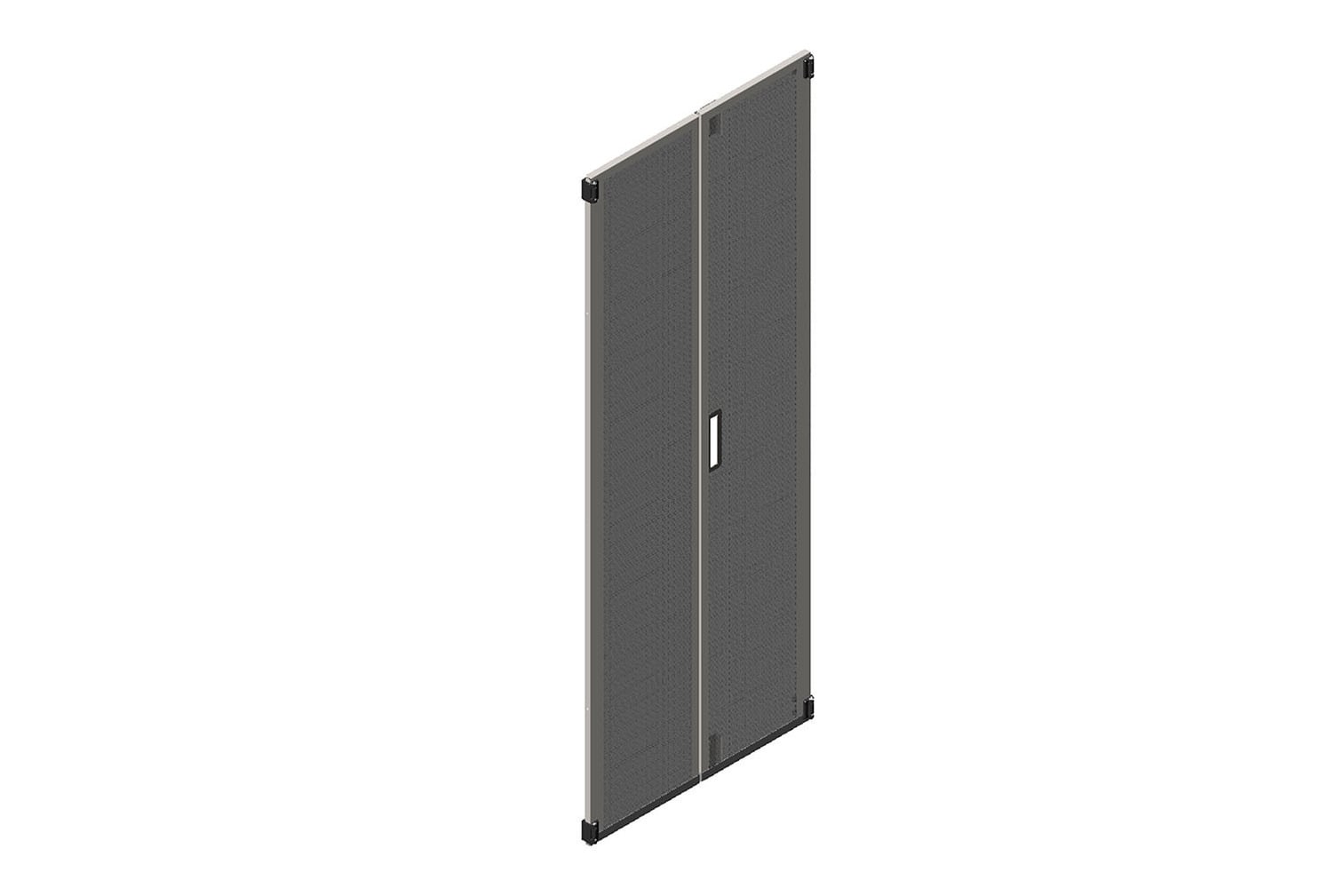 Double Perforated Metal Rear Door for ZetaFrame Cabinet