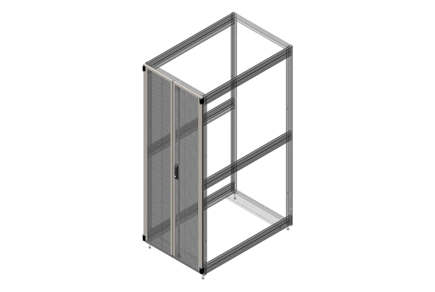 Double Perforated Metal Rear Door for ZetaFrame Cabinet