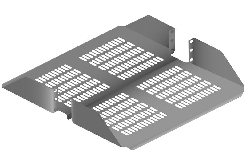 Double-Sided Low-Profile Vented Shelf