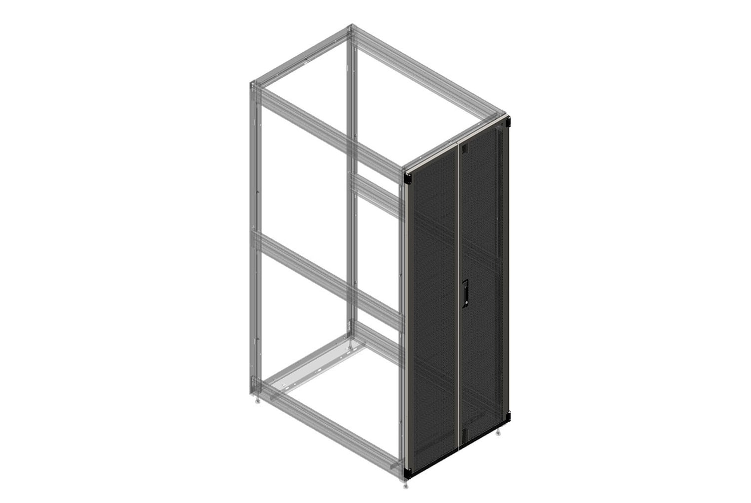 Double Perforated Metal Rear Door for ZetaFrame Cabinet