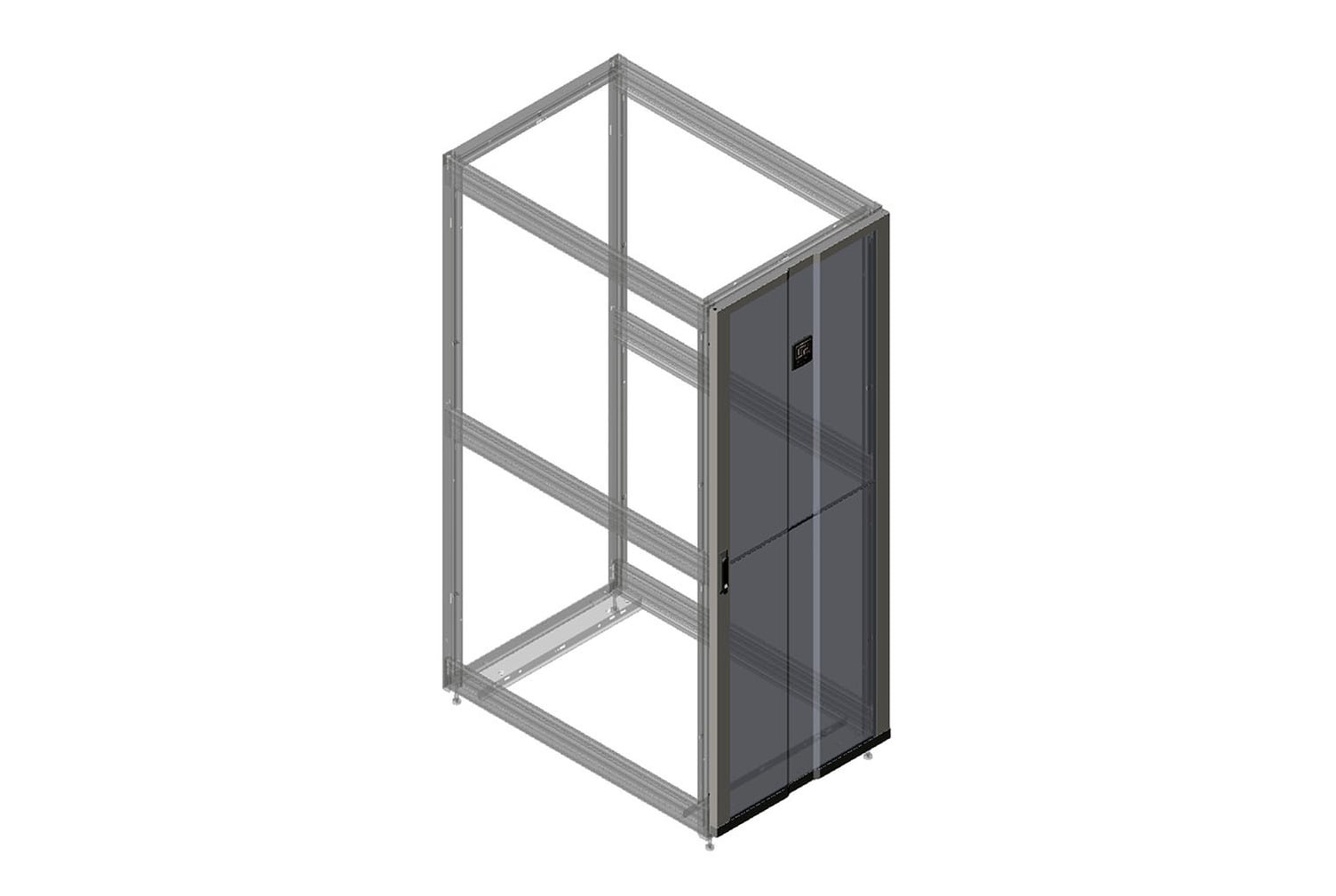 Single Perforated Metal Front Door for ZetaFrame Cabinet