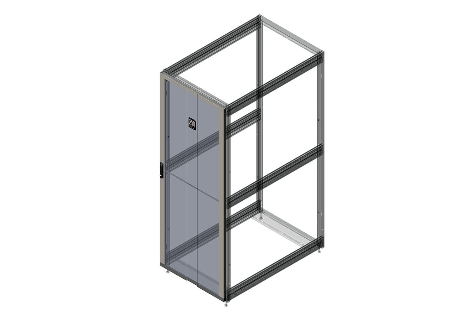 Single Perforated Metal Front Door for ZetaFrame Cabinet