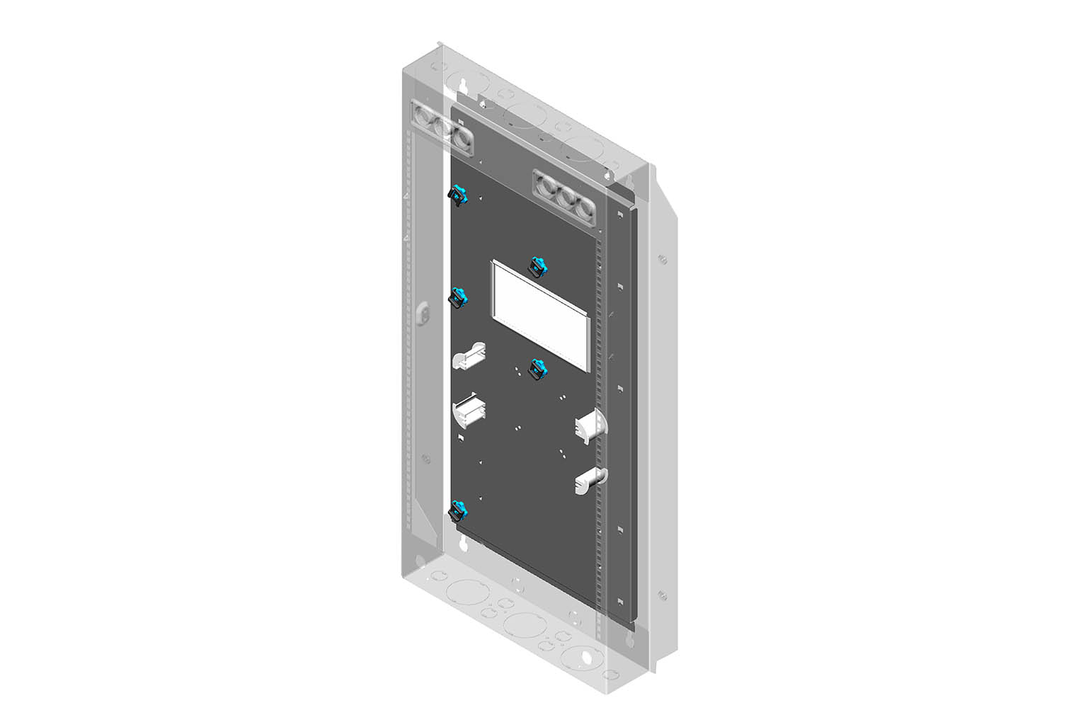 Universal Accessory Panel for VersaEdge Wall-Mount Cabinet
