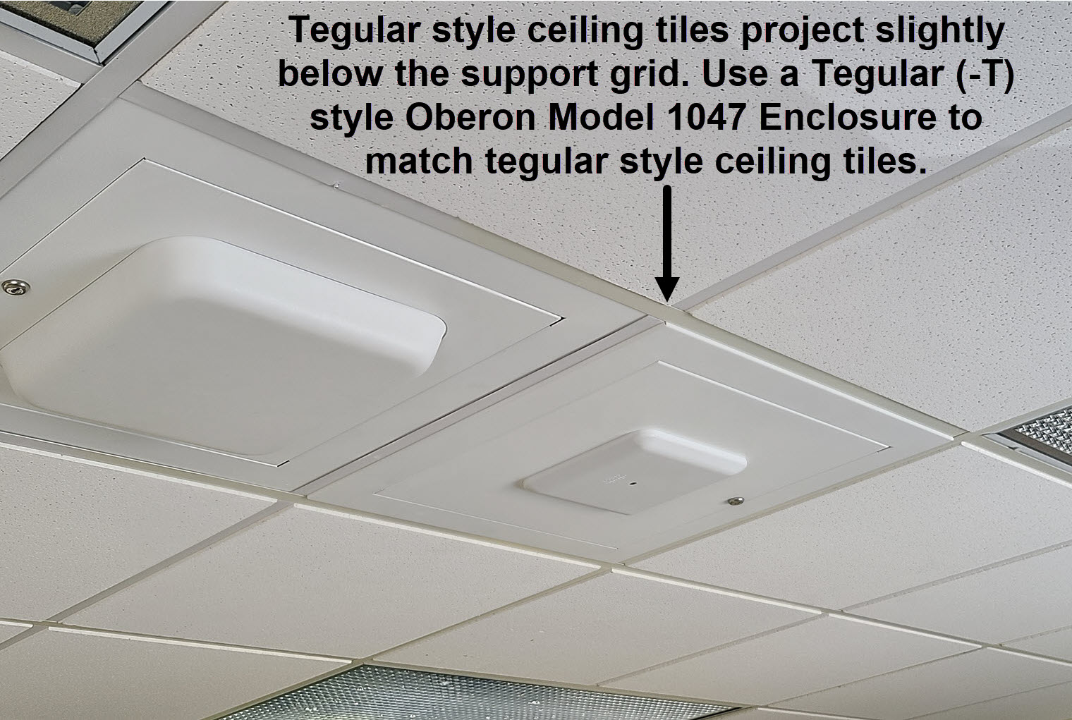 Oberon Wi-Tile Ceiling Enclosures 1047