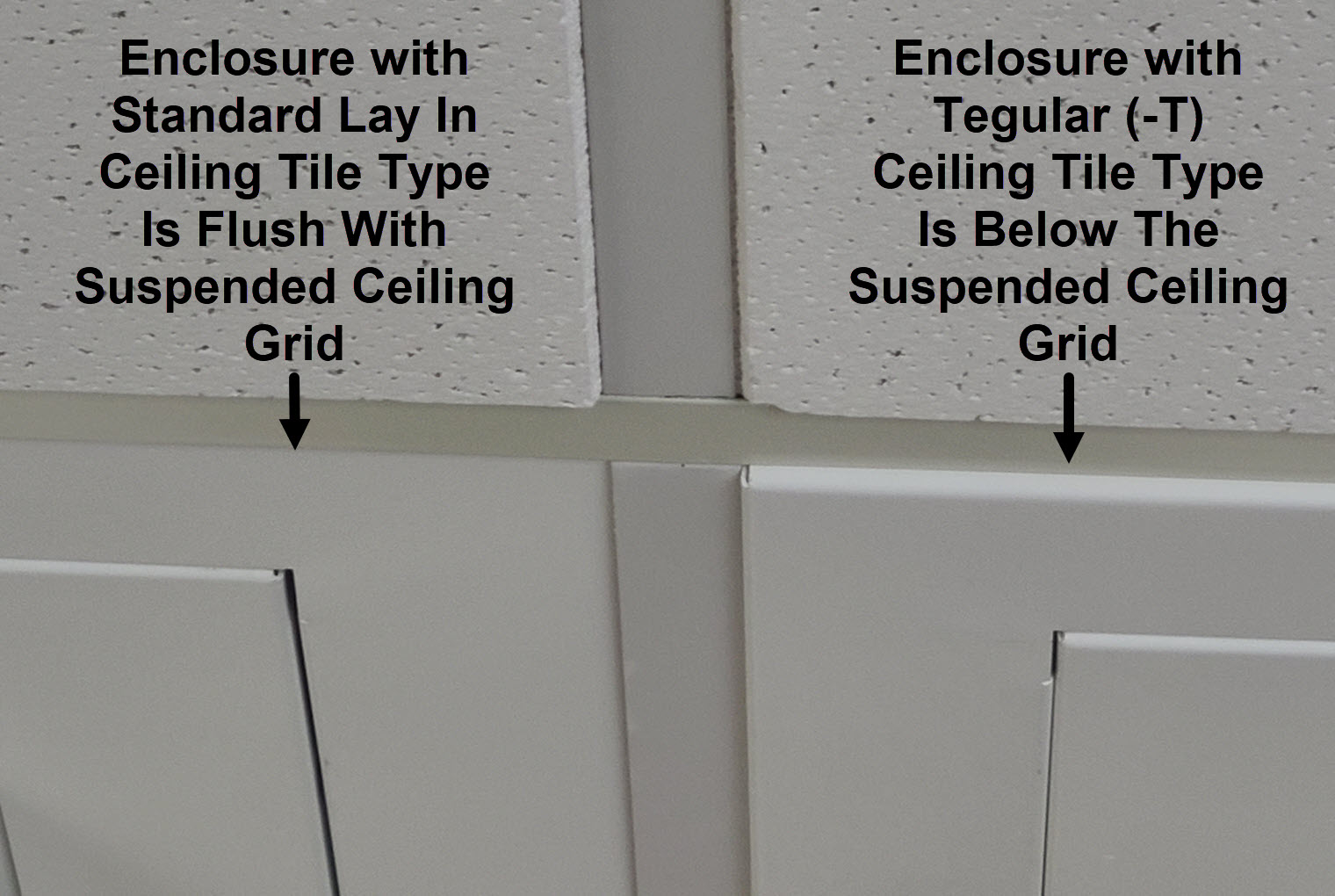 Oberon Wi-Tile Ceiling Enclosures 1047
