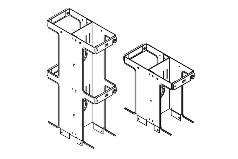 Double-Sided Vertical Cabling Section Extensions 