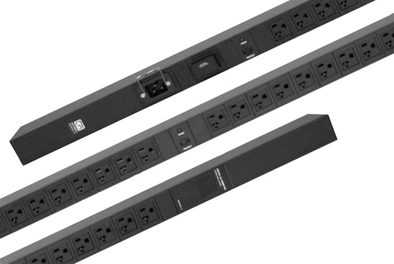 25th パラレル　コンプ Metered Vertical Mount Power Strip 12848-757 | Chatsworth