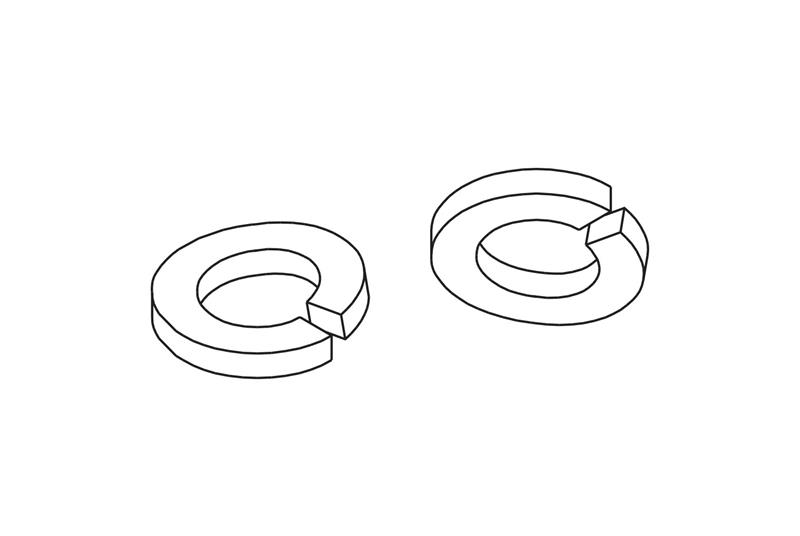Split Lock Washers