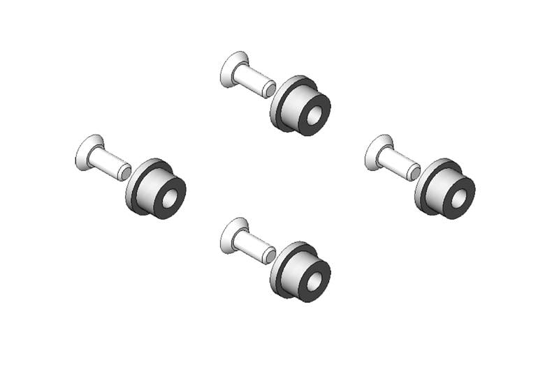 Vertical Power Strip Mounting Kit for Seismic Frame Two-Post Rack