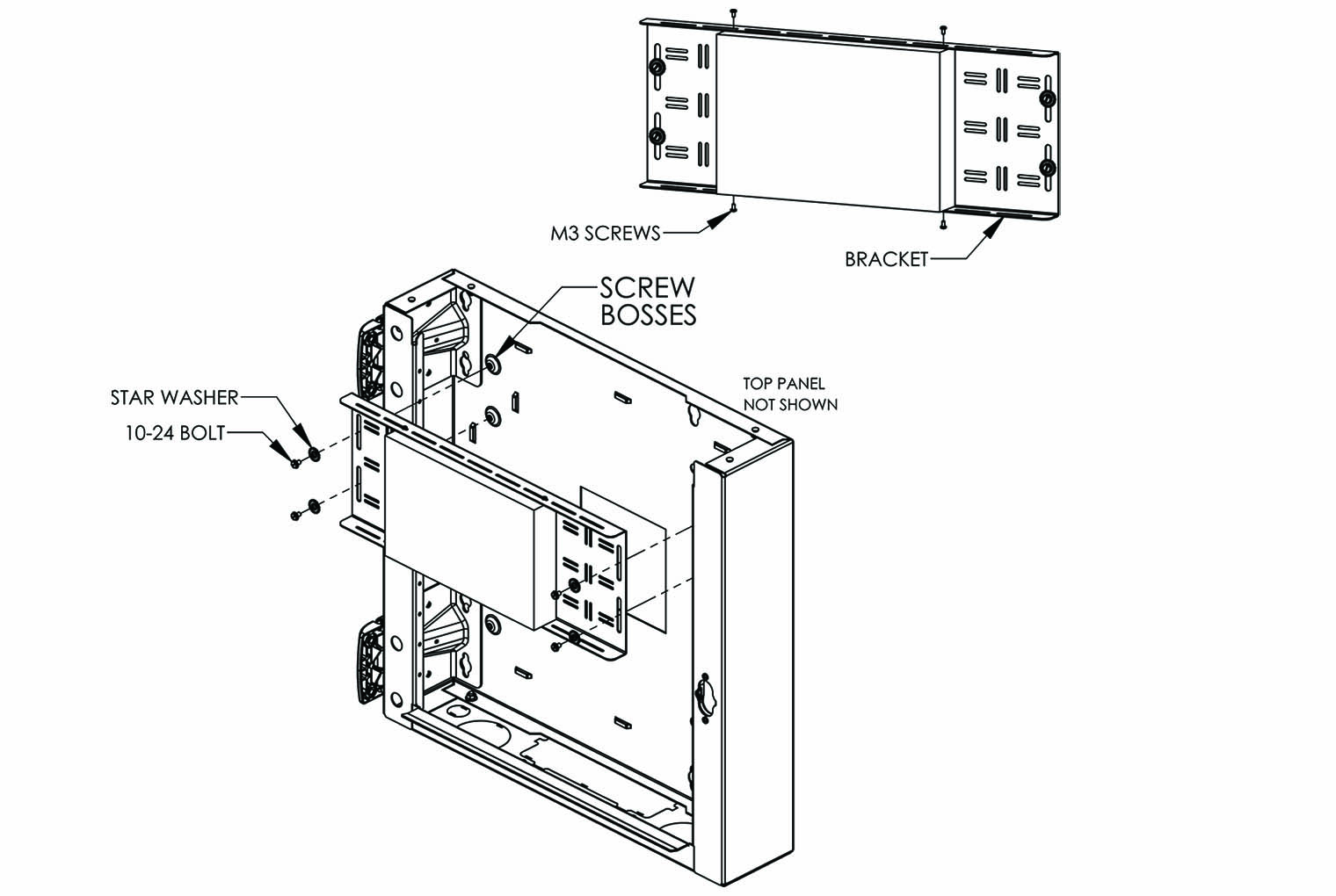 UPS Bracket for CUBE-iT Wall-Mount Cabinet