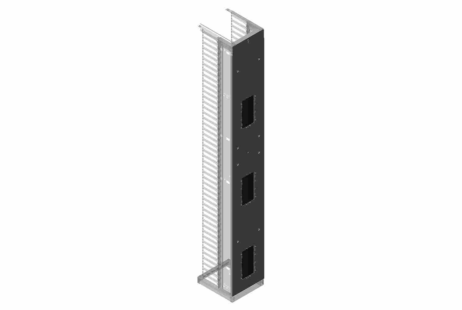 Full Height Mid-Panel Assembly Kit for Evolution Single-Sided Vertical Cable Manager