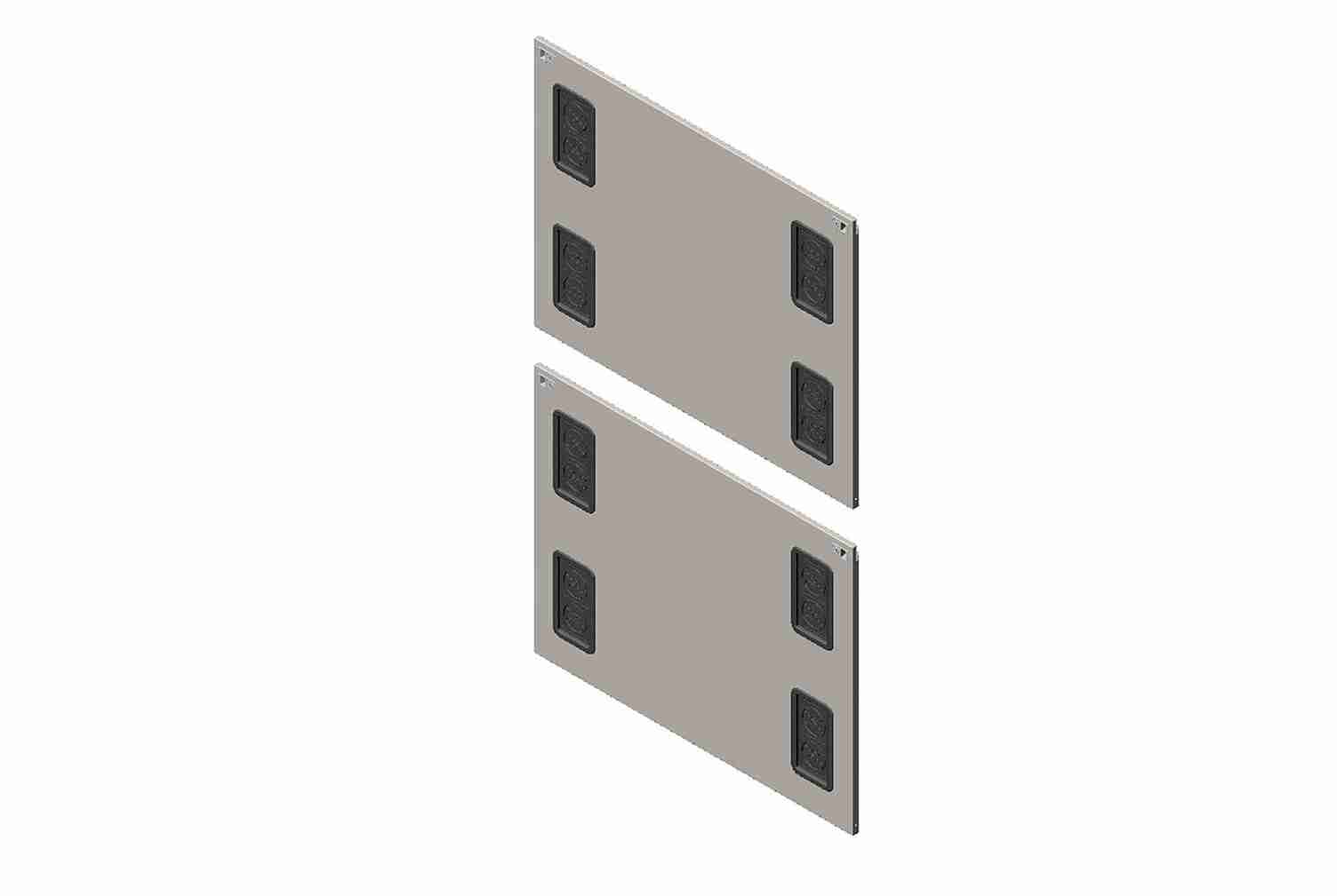 Side Panel with Grommets for ZetaFrame Cabinet