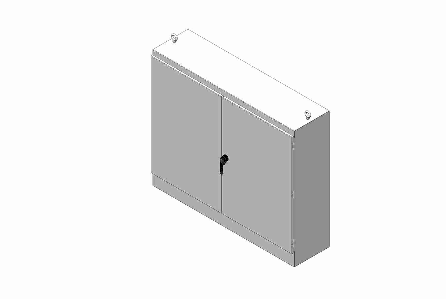 RMR Free-Standing Enclosure, Type 12, with Solid Double Door