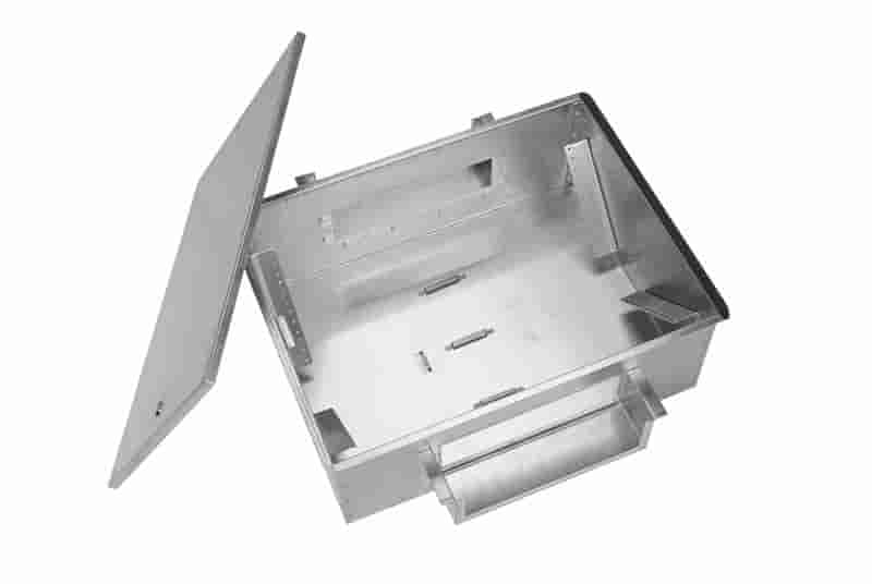 Raised Floor Enclosure with Locking Cover for Patch Panels