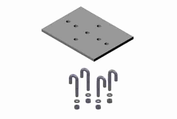 3" (80 mm) Channel Rack-To-Runway Mounting Plate