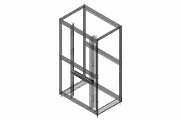 Front-To-Rear Cable Manager for ZetaFrame Cabinet