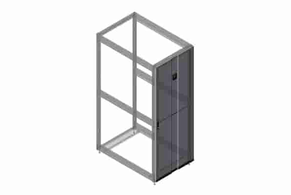 Single Perforated Metal Front Door for ZetaFrame Cabinet