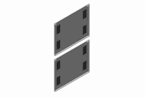 Side Panel with Grommets for ZetaFrame Cabinet