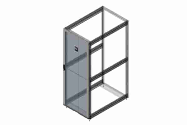 Single Perforated Metal Front Door for ZetaFrame Cabinet