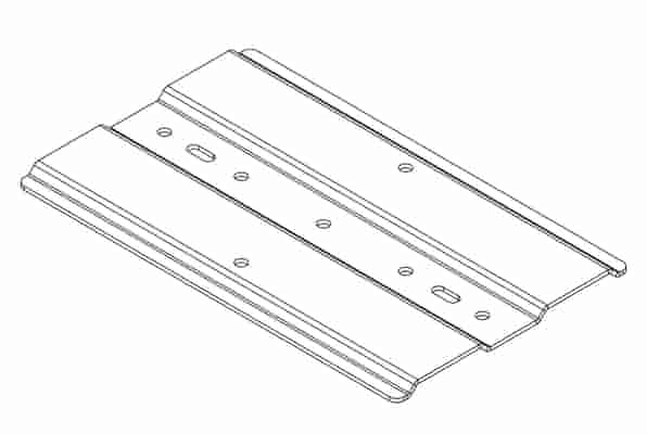 6" (150 mm) Channel Rack-To-Runway Mounting Plate