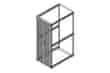 Double Perforated Metal Rear Door for ZetaFrame Cabinet