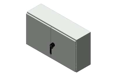 RMR Standard Wall-Mount Enclosure, Type 12 with Solid Double Door