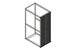 Double Perforated Metal Rear Door for ZetaFrame® Cabinet - Image 1