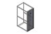 Single Perforated Metal Front Door for ZetaFrame™ Cabinet - Image 1