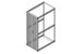 Kits de cerradura para puertas posteriores dobles de metal perforado para gabinete ZetaFrame™ - Image 1