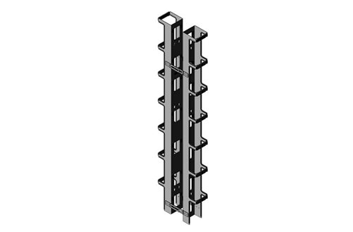 Vertical Cabling Section for Seismic Frame® Two-Post Rack Image