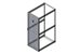 Single Perforated Metal Front Door for ZetaFrame™ Cabinet - Image 3