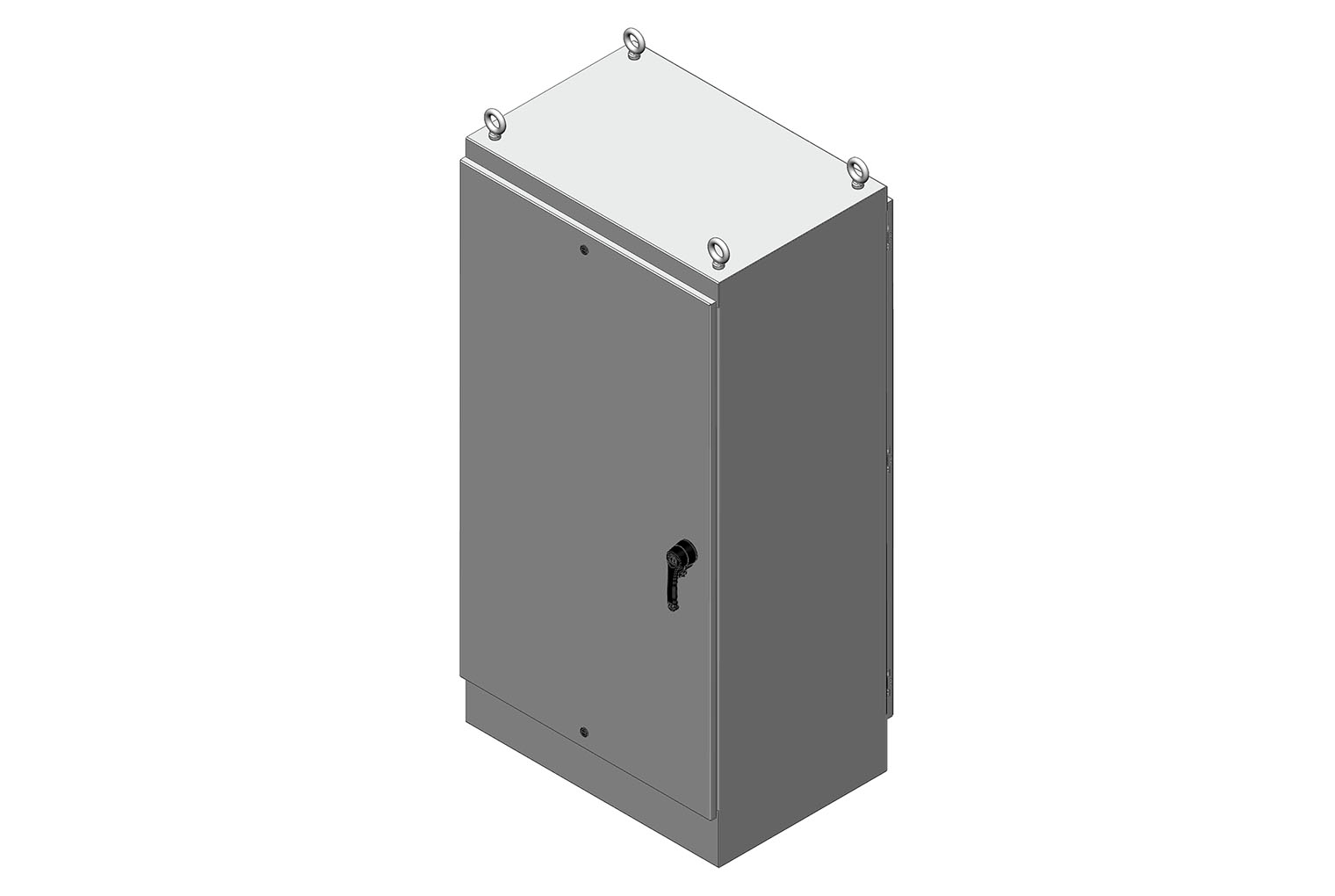 RMR Free-Standing Enclosure, Type 4 and 12, Dual Access with Solid Single Door - Image 0 - Large