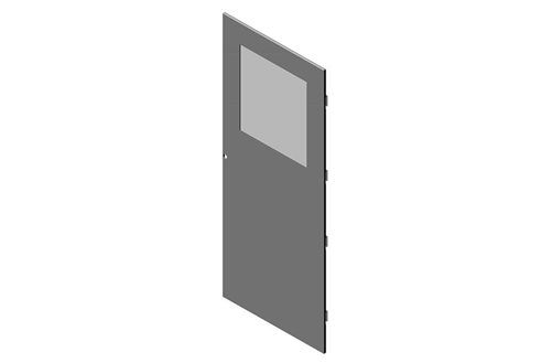 Single Metal Door With Window for RMR Modular Enclosure Image