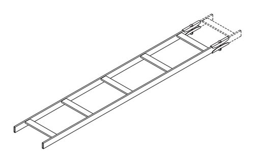 Ladder Rack 7′ Cable Runway Straight Section in 2-Pack to Make 14