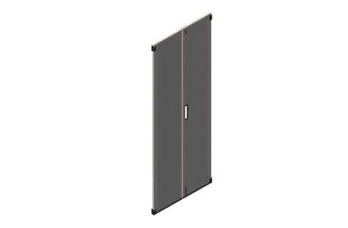 Puerta trasera doble perforada para gabinete ZetaFrame™ Image