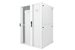 ZetaFrame Cabinet Row, White with view of split Side panel