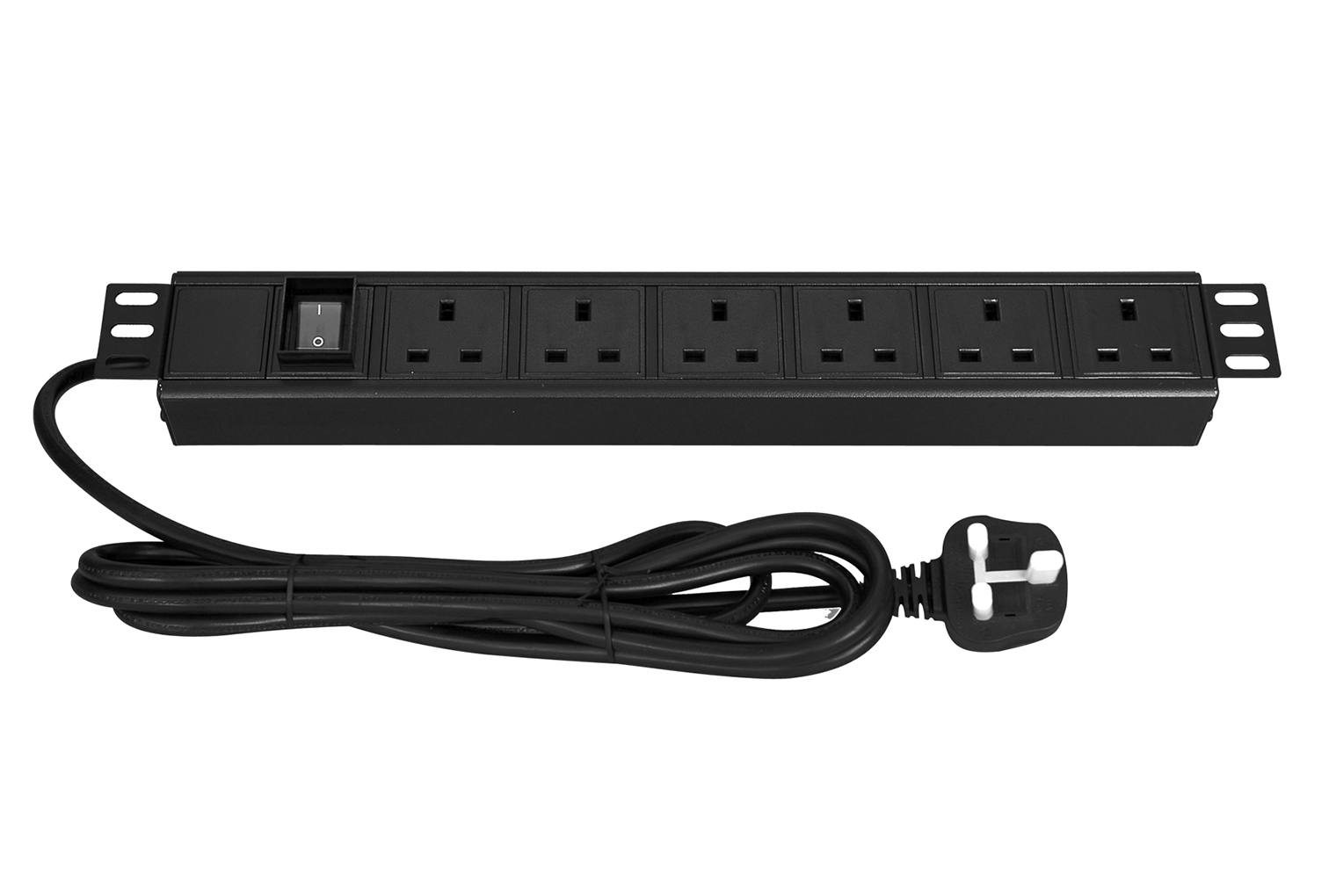 19 Inch Cabinet Mount Power Strip with Digital V/A/W Power Meter